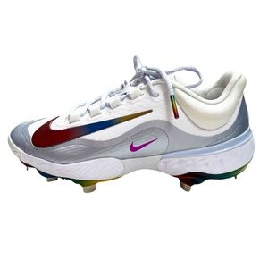 NEW Nike Alpha Huarache Elite 4 Low Metal Baseball Cleats Rainbow Men’s Size 7.5